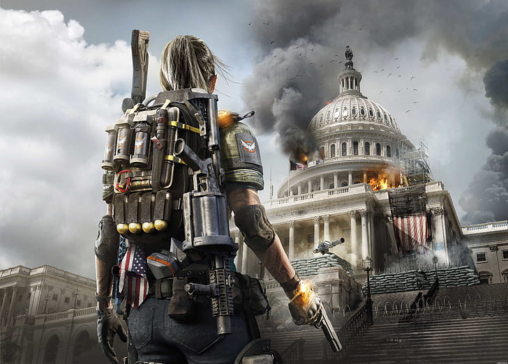 Washington, the white house, Capitol, Tom Clancy's The Division 2, The Division 2, HD wallpaper