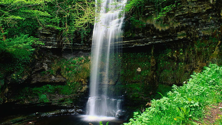 Wodospad Glencar, Irlandia, wodospady, przyroda, 1920x1080, wodospad, Irlandia, Europa, Glencar, Leitrim, Tapety HD