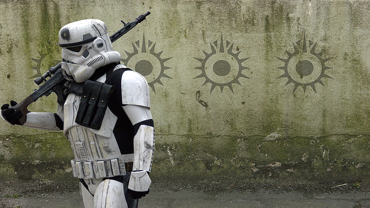 Star Wars Stormtrooper التوضيح ، حرب النجوم ، تأثيري ، ستورم تروبر، خلفية HD