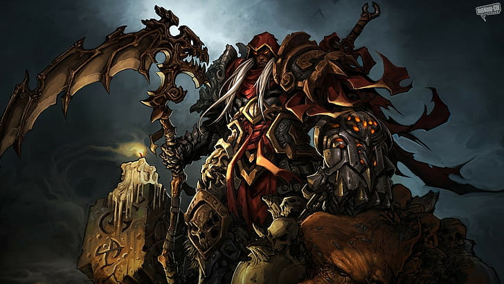 ilustração de personagem monstro, Darksiders, videogames, HD papel de parede