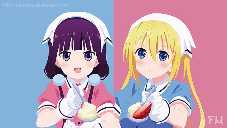 Anime, Blend S, Kaho Hinata, Maika Sakuranomiya, Fond d'écran HD