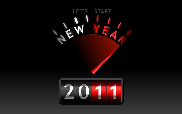2011 New Year Start HD, ново, 2011, тържества, година, начало, HD тапет