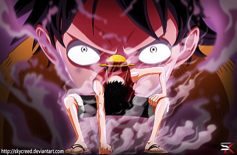 One Piece Monkey D. Luffy, Anime, One Piece, Monkey D. Luffy, Fondo de pantalla HD HD wallpaper