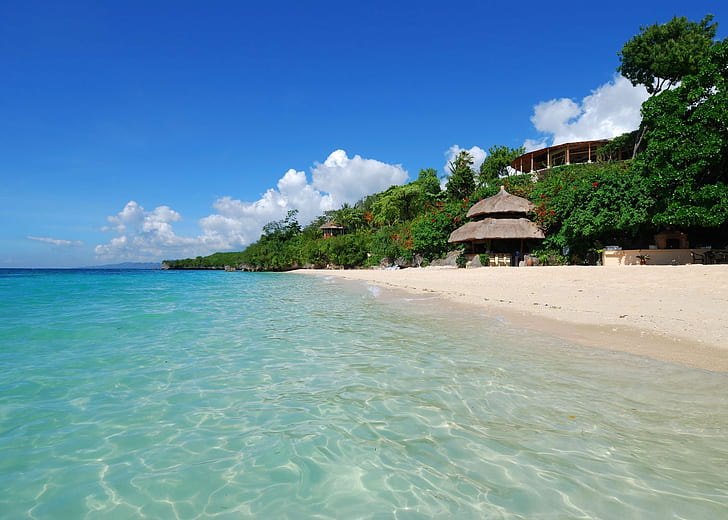 playa, cebú, isla, paisaje, filipinas, Fondo de pantalla HD