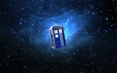 Doctor Who, stars, tardis, The Doctor, TV, HD wallpaper HD wallpaper