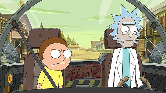 Rick und Morty, Adult Swim, Zeichentrickfilm, Rick Sanchez, Morty Smith, HD-Hintergrundbild HD wallpaper