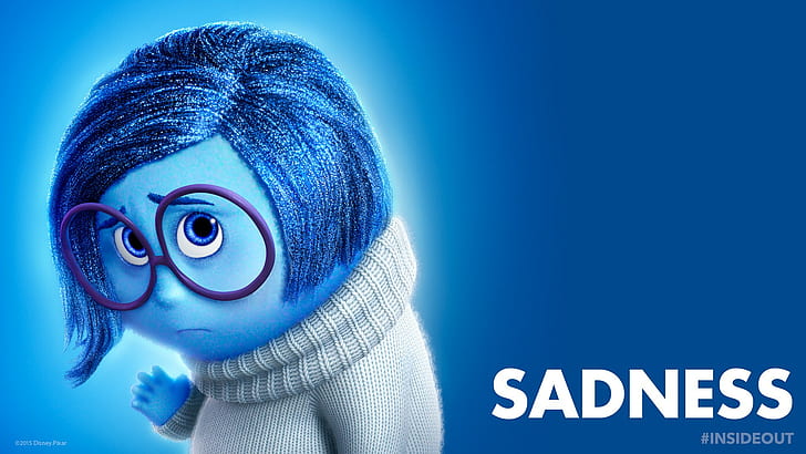 Inside Out, Sadness, Blue, inside out, sadness, blue, HD wallpaper