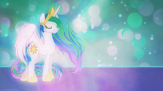 Programa de TV, My Little Pony: amizade é mágica, My Little Pony, princesa Celestia, vetor, HD papel de parede HD wallpaper