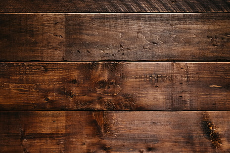 коричневая деревянная поверхность, доски, дерево, текстура, HD обои HD wallpaper
