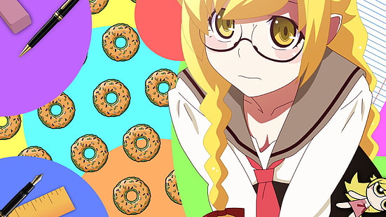 Seri Monogatari, gadis anime, Oshino Shinobu, Wallpaper HD HD wallpaper