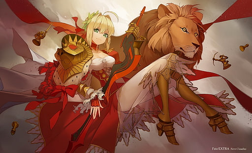 Seria Fate, Fate / Extra, Nero Claudius, Red Sabre, Tapety HD HD wallpaper