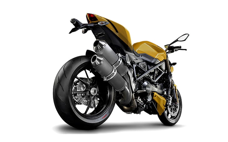 Belakang Ducati Streetfighter, sepeda motor, Wallpaper HD