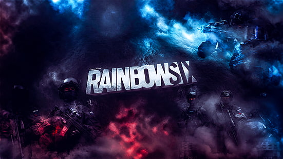 Rainbow 6: Обсада, видео игри, плакати за игри, изкуство на игри, лого на играта, дигитално изкуство, графичен дизайн, GIGN, Tom Clancy's Rainbow Six, HD тапет HD wallpaper