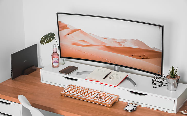 LG Ultrawide Curved Monitor, Keyboard,..., Computers, Hardware, Laptop, Desktop, Monitor, Technology, Mouse, Computer, Geek, Decoration, Cool, System, Keyboard, Gaming, ultrawide, workspace, ratmouse, lgmonitor, newtechnology, HD wallpaper