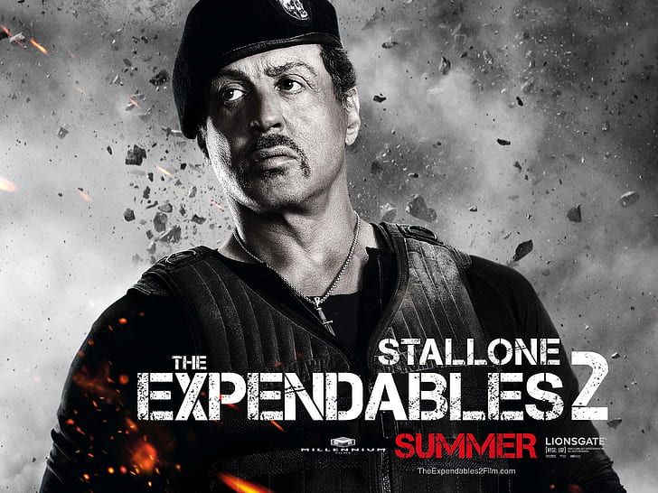 Sylvester Stallone in The Expendables 2 movie HD, Sylvester, Stallone, HD wallpaper