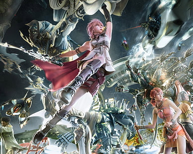 Claire Farron, Oerba Dia Vanille, Final Fantasy, Final Fantasy XIII, HD tapet HD wallpaper