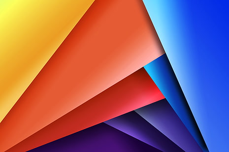 Geométrico, colorido, Fondo de pantalla HD HD wallpaper