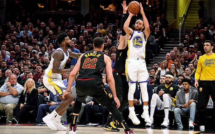 Finale NBA 2018 Stephen Curry contre Nance Jr, Fond d'écran HD