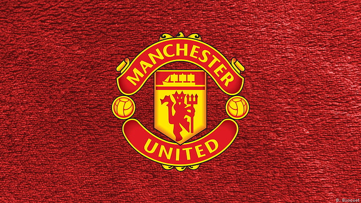 Футбол, Манчестер Юнайтед Ф.С., Эмблема, Логотип, HD обои