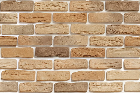mur de béton brun, texture, briques, Fond d'écran HD HD wallpaper