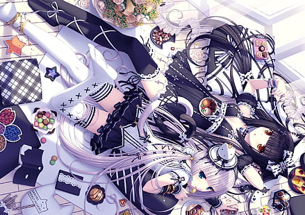 Anime, Nekopara, Chocola (Nekopara), Girl, Vanilla (Nekopara), Wallpaper HD HD wallpaper