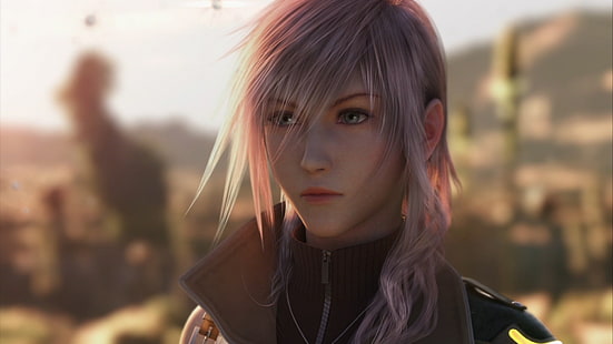 white-haired character wallpaper, Claire Farron, Final Fantasy XIII, video games, HD wallpaper HD wallpaper