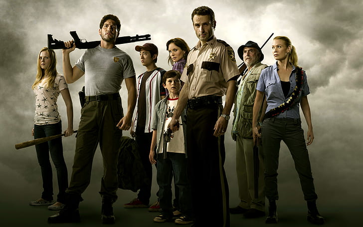 The Walking Dead, TV Series, Poster, Main Characters, the walking dead, tv series, poster, main characters, HD wallpaper