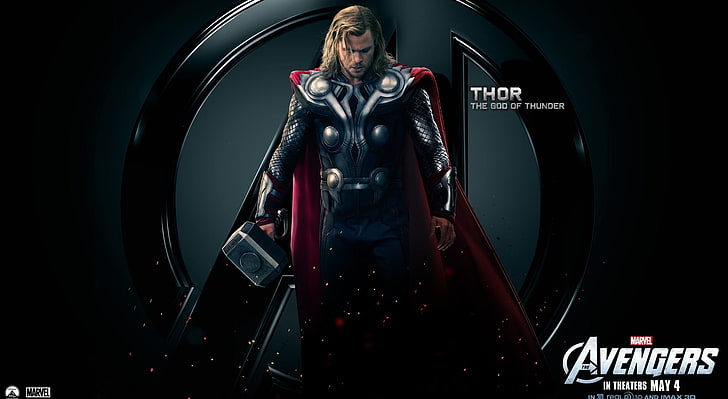 The Avengers Thor วอลล์เปเปอร์ Marvel Avengers Thor, ภาพยนตร์, The Avengers, 2012, ภาพยนตร์, ธ อร์, วอลล์เปเปอร์ HD