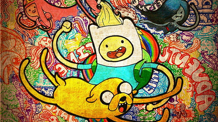 Adventure Time, Finn the Human, Jake the Dog, HD tapet