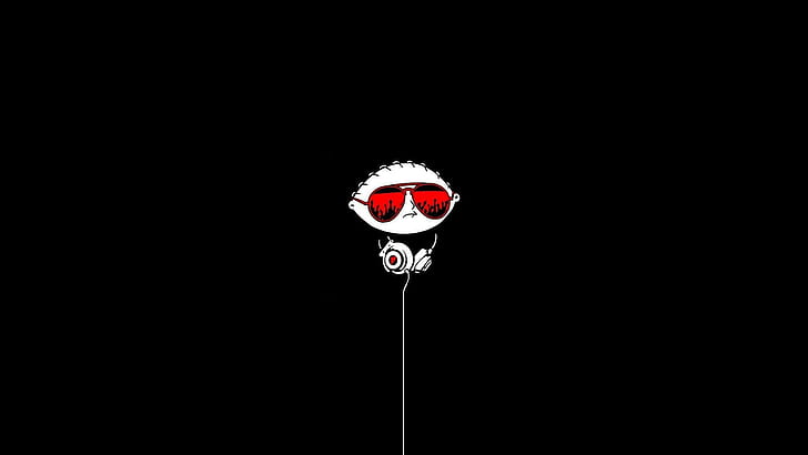 Family Guy Glasses Headphones For Android, cartoons, android, family, glasses, headphones, HD wallpaper