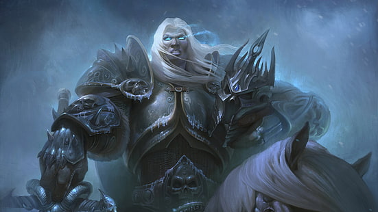 Артас цифровые обои, Warcraft III, World of Warcraft: Гнев Короля-лича, Артас Менетил, Артас, HD обои HD wallpaper