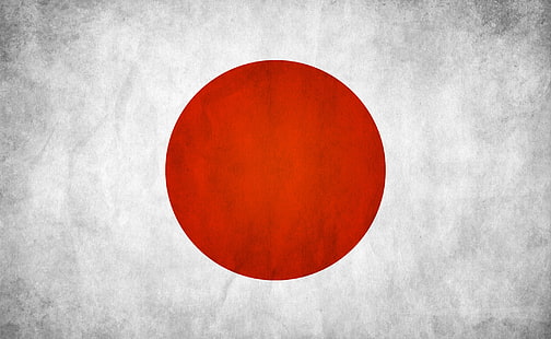 Японский флаг, флаг Японии, художественный, гранж, японский, флаг, HD обои HD wallpaper