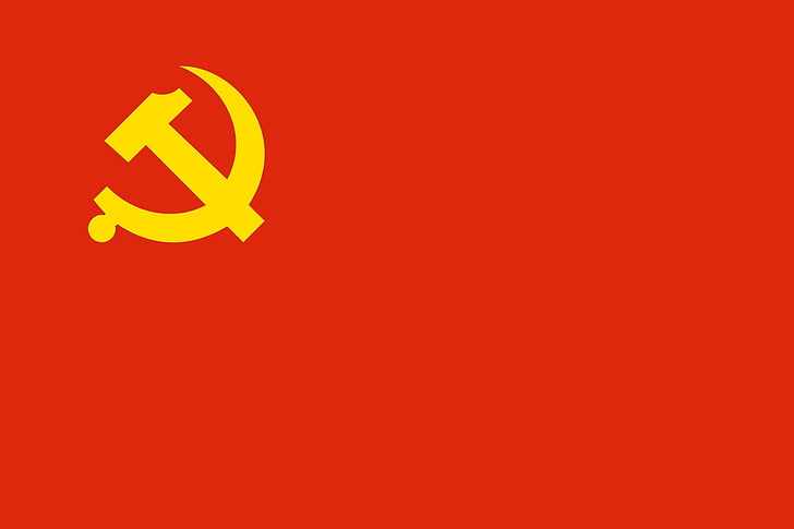 2000px bandera, chino, comunista, partido svg, Fondo de pantalla HD