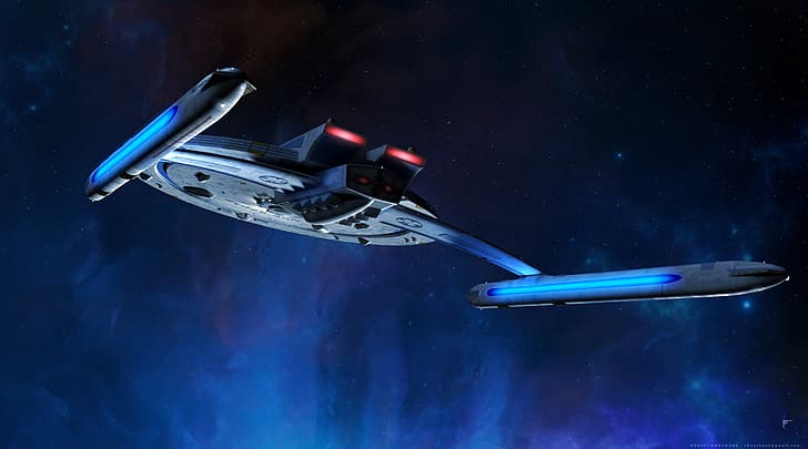 USS Centaur, Star Trek, Star Trek Ships, vehicle, spaceship, science fiction, HD wallpaper