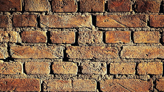 muro di mattoni marrone, muro, mattone, sfondo, tessitura, Sfondo HD HD wallpaper