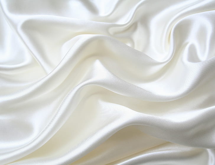 Silk, White, Fabric, Softness, HD wallpaper