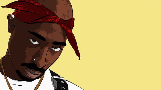 Lukisan Tupac, rap, 2pac, shakur, tupak, makaveli, Wallpaper HD HD wallpaper