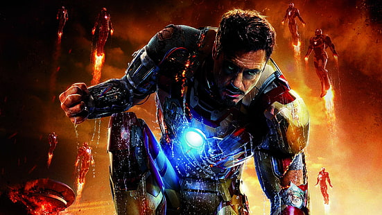 Iron Man, Iron Man 3, Robert Downey Jr., HD wallpaper HD wallpaper