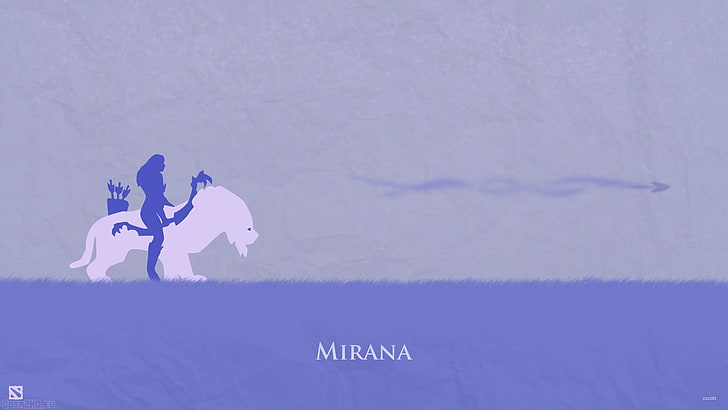 DOTA 2 Mirana illustration, mirana, dota 2, art, HD wallpaper