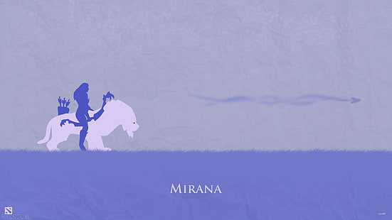 DOTA 2 Mirana illustration, mirana, dota 2, art, HD papel de parede HD wallpaper