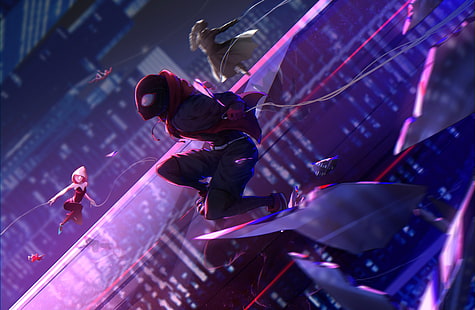 Película, Spider-Man: Into The Spider-Verse, Miles Morales, Fondo de pantalla HD HD wallpaper