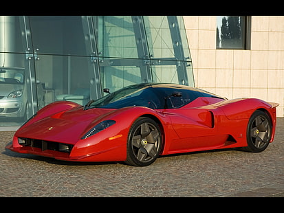 Ferrari, mobil, Ferrari P4 / 5, mobil merah, kendaraan, Super Car, Wallpaper HD HD wallpaper