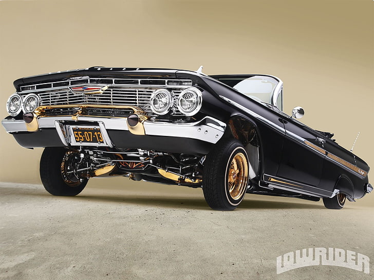 1961, chevrolet, cabriolet, custom, hot, impala, lowrider, rod, rods, tuning, Sfondo HD