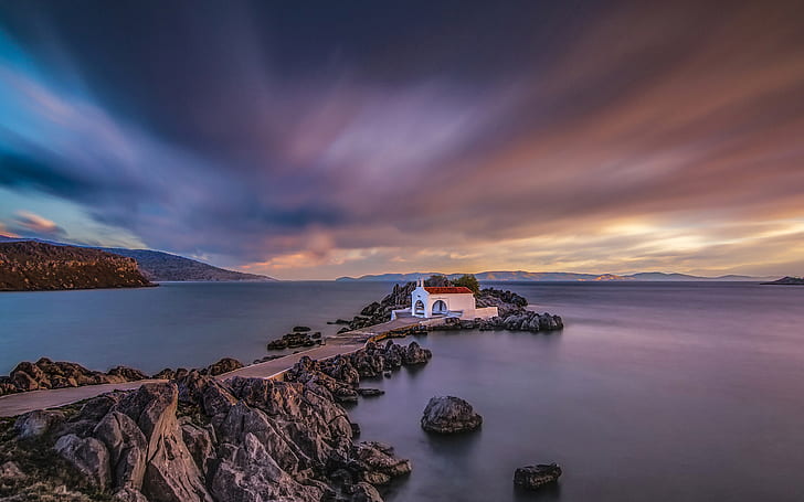 Остров Хиос в североизточна Гърция Петдесет размера в Егейско море Ultra HD тапети и лаптоп 3840 × 2400, HD тапет