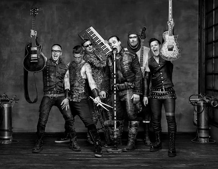 Metal, Band, Till Lindemann, rammstein, Paul Landers, Christoph Schneider, Oliver Riedel, Richard Kruspe, Christian Lorenz, Wallpaper HD