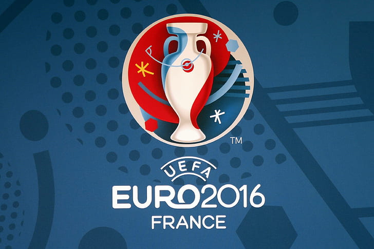 Logo, UEFA EURO 2016, Championnat d'Europe de l'UEFA, Fond d'écran HD
