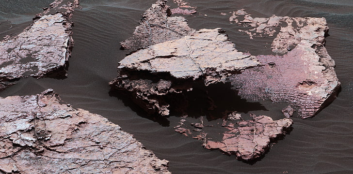 arena, piedras, foto, Marte, NASA, curiosidad, Fondo de pantalla HD