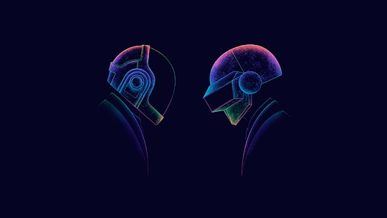 Daft Punk Tapete, Daft Punk, Musik, Retro-Stil, HD-Hintergrundbild HD wallpaper