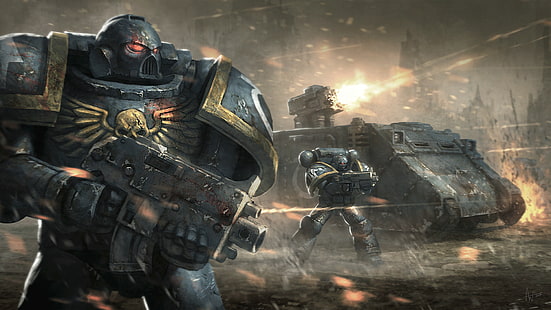 Schlacht, Ultramarines, Warhammer 40.000, HD-Hintergrundbild HD wallpaper