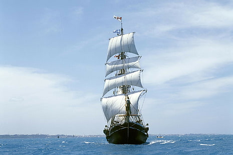 sailing ship, ship, vehicle, HD wallpaper HD wallpaper